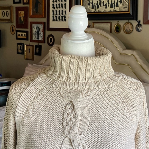 525 America Cotton Fisherman Turtleneck Sweater - Picture 2 of 13